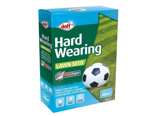 Doff Hard Wearing Lawn Seed 1kg Doff
