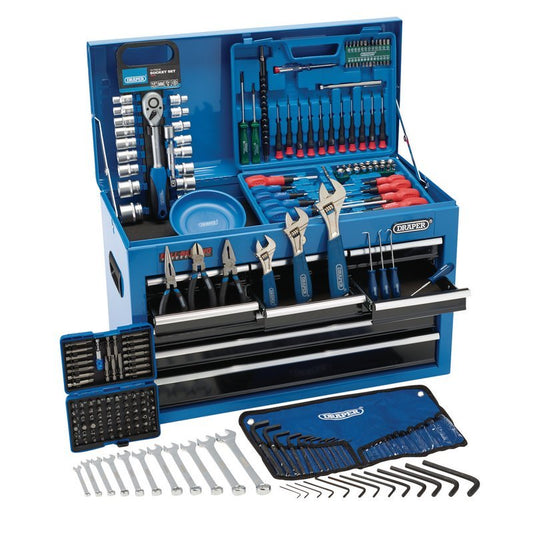 Draper 21548 Top Chest Tool Kit 9 Drawer 216 Piece Draper