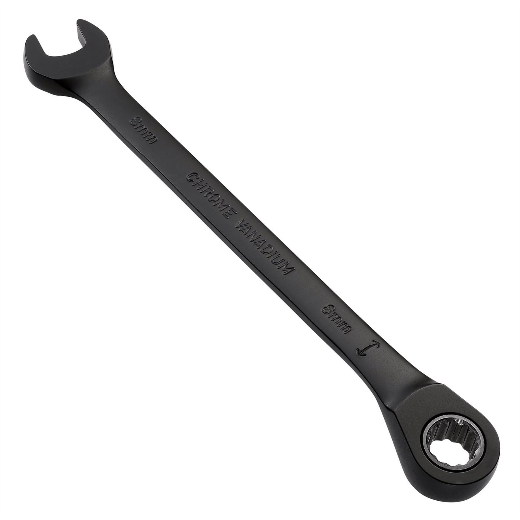 Draper 03898 Expert HI-TORQ® Metric Reversible Ratchet Combination Spanner 8mm Black Draper
