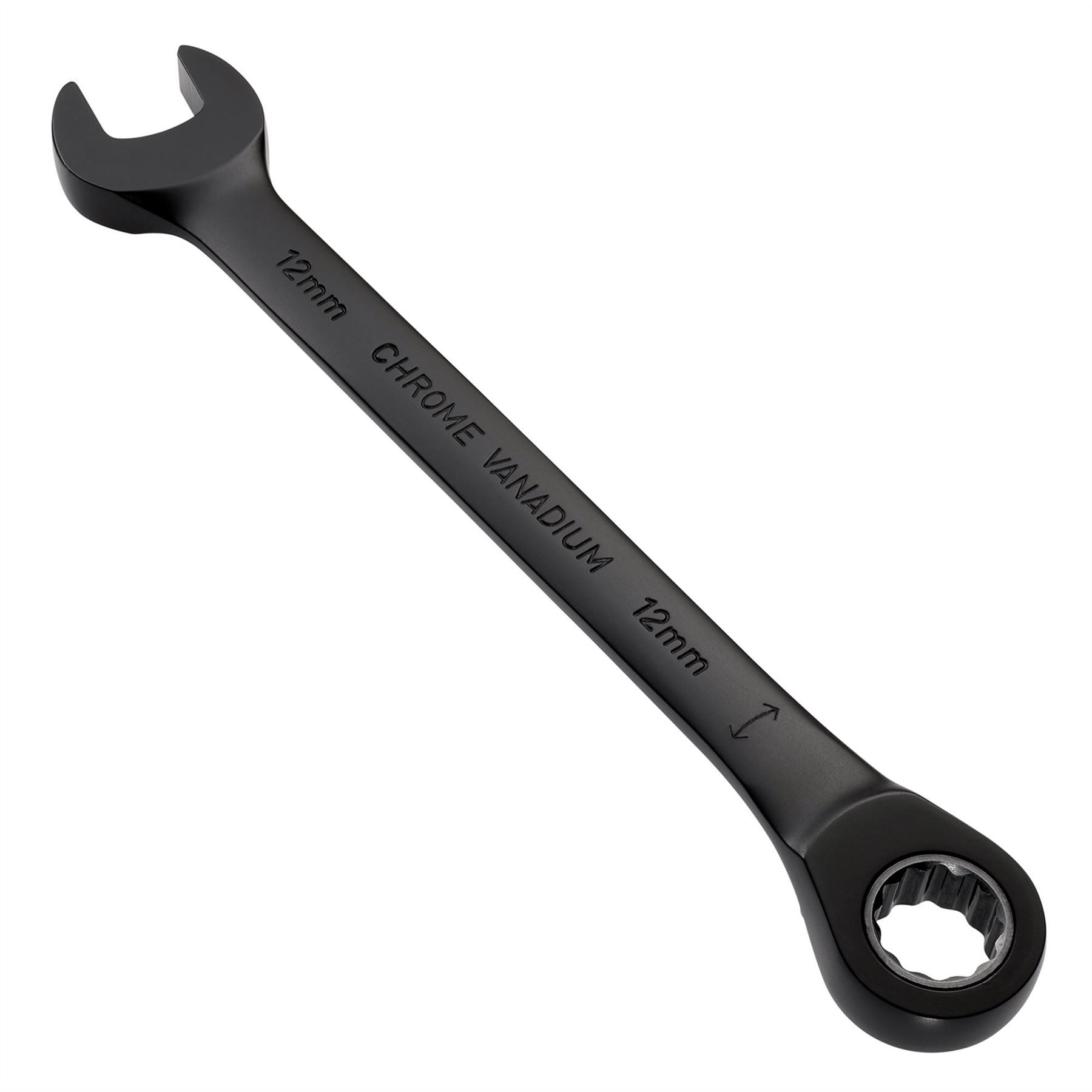Draper 03902 Expert HI-TORQ® Metric Reversible Ratchet Combination Spanner 12mm Black Draper