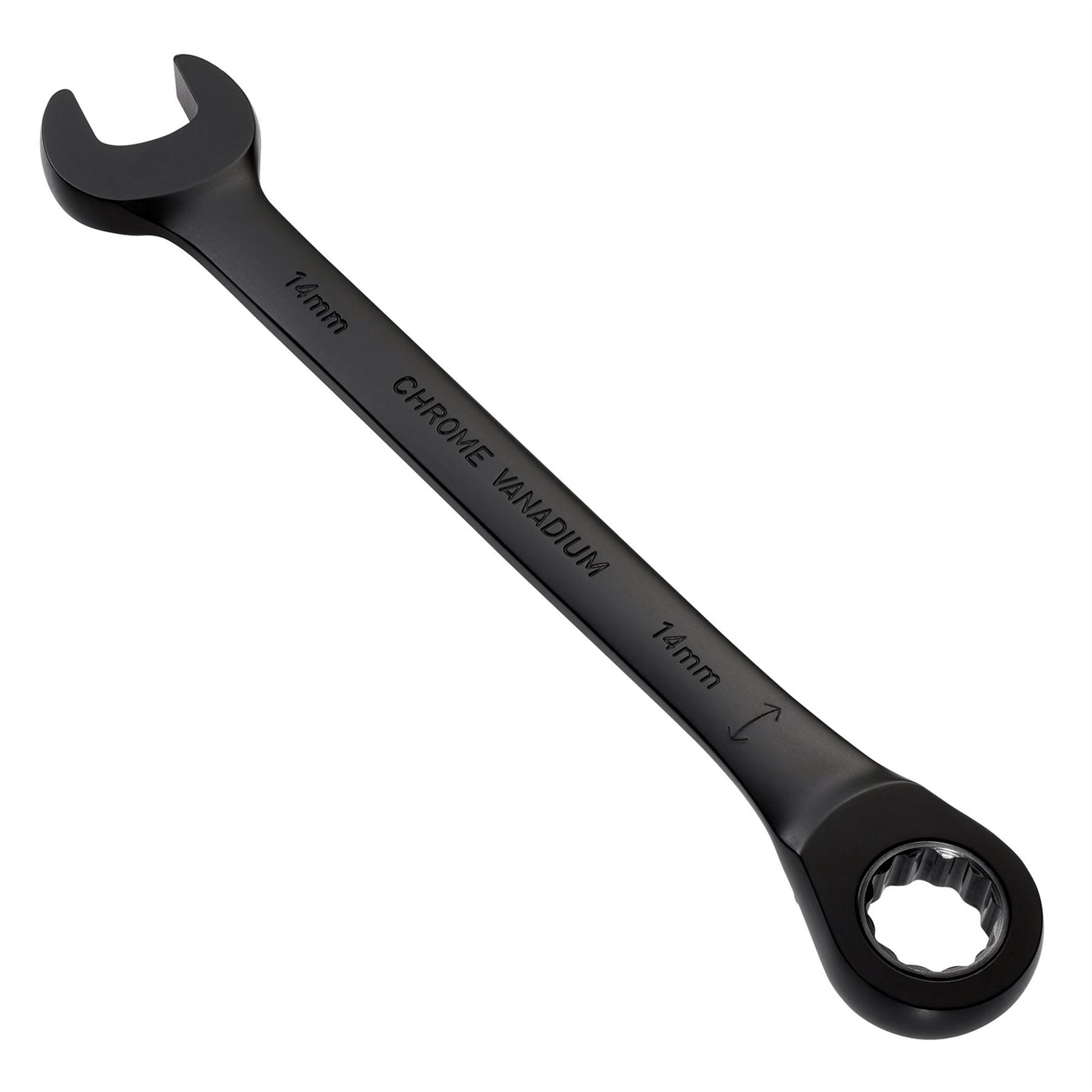 Draper 03904 Expert HI-TORQ® Metric Reversible Ratchet Combination Spanner 14mm Black Draper