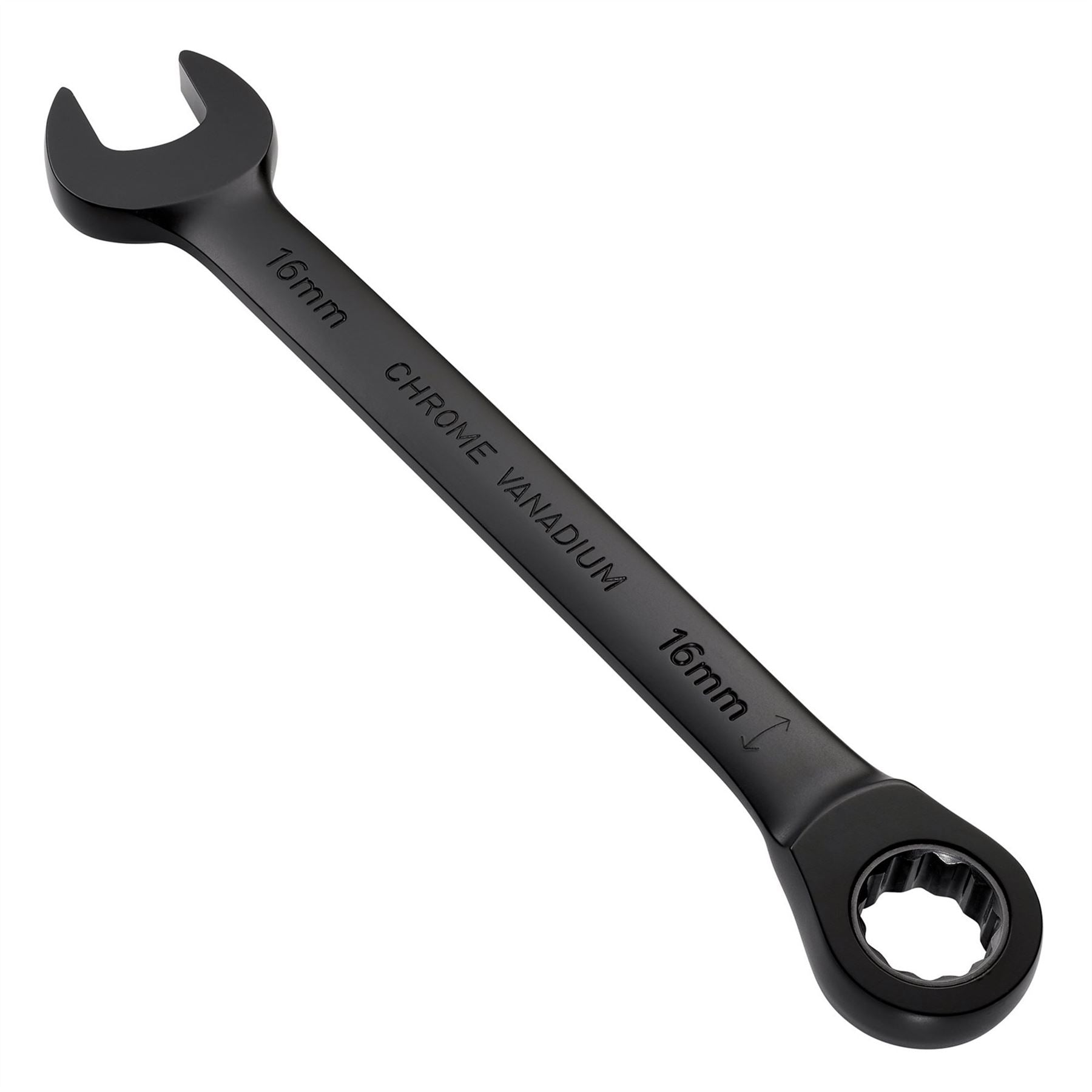 Draper 03906 Expert HI-TORQ® Metric Reversible Ratchet Combination Spanner 16mm Black Draper