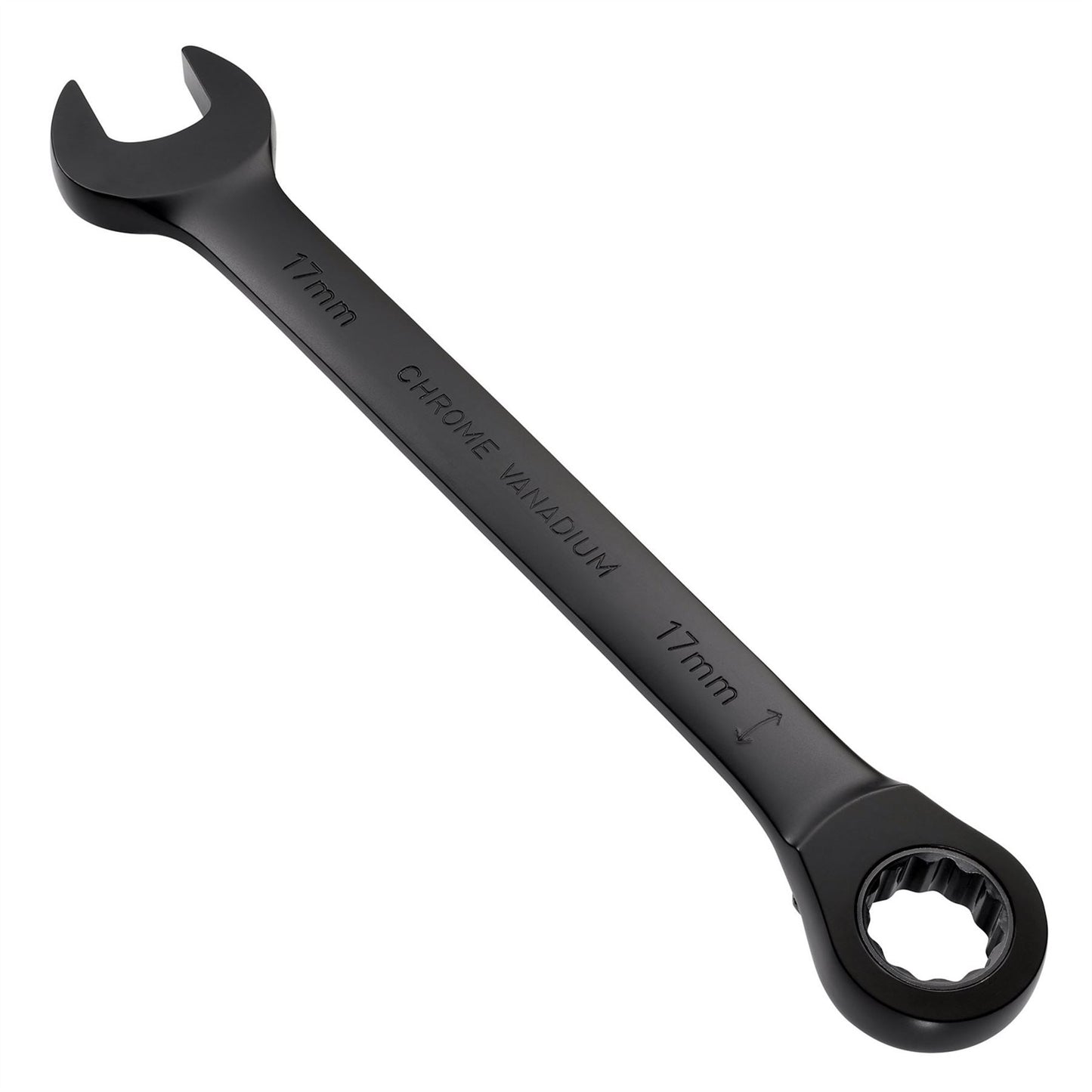 Draper 03907 Expert HI-TORQ® Metric Reversible Ratchet Combination Spanner 17mm Black Draper