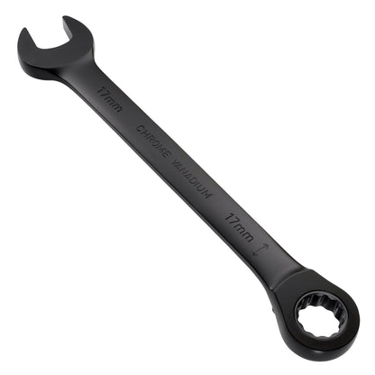 Draper 03907 Expert HI-TORQ® Metric Reversible Ratchet Combination Spanner 17mm Black Draper