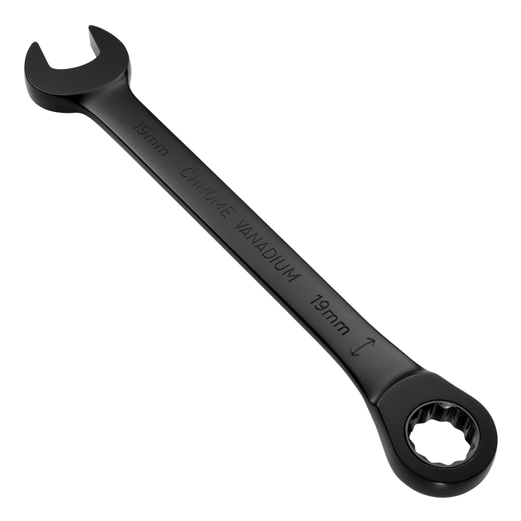 Draper 03909 Expert HI-TORQ® Metric Reversible Ratchet Combination Spanner 19mm Black Draper