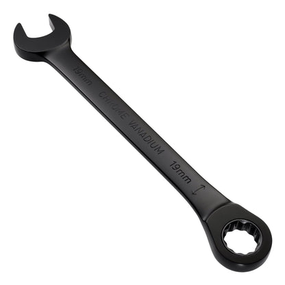 Draper 03909 Expert HI-TORQ® Metric Reversible Ratchet Combination Spanner 19mm Black Draper
