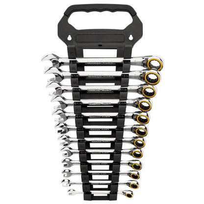 Draper 03913 Expert HI-TORQ® Metric Reversible Ratchet Combination Spanner Set 12 Piece Draper