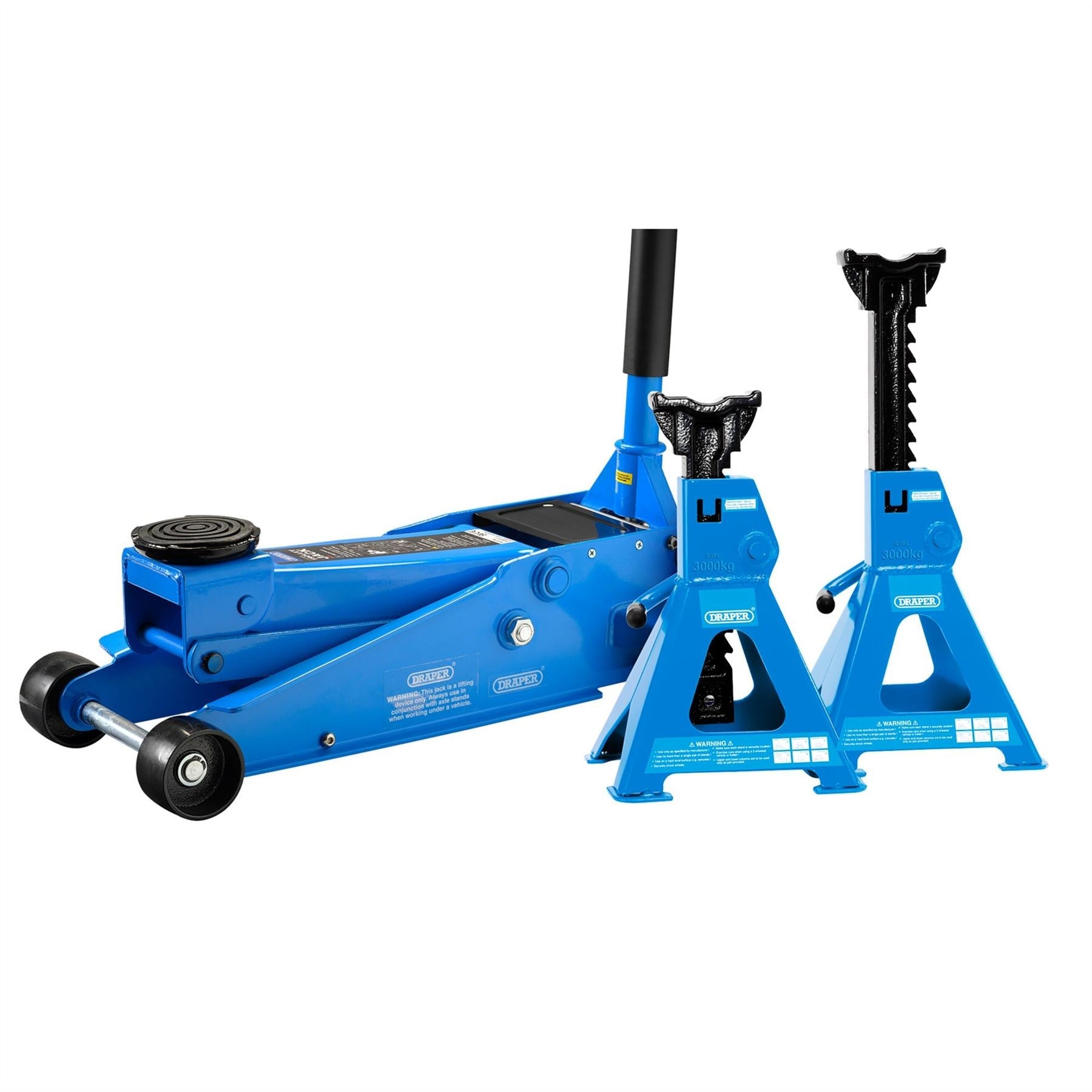 Draper 07290 Trolley Jack and Axle Stand Kit 3 Tonne Draper