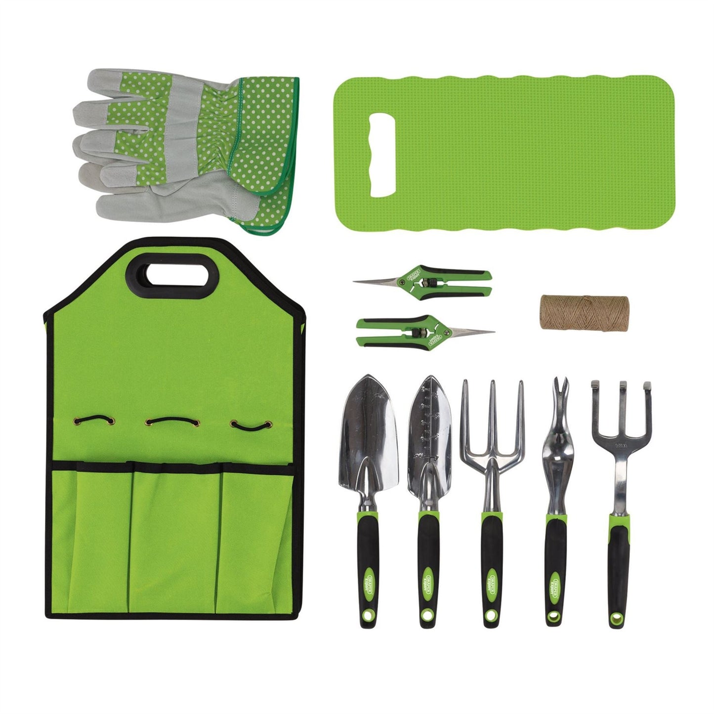 Draper 08998 Expert Aluminium Garden Tool Set with Storage Bag 11 Piece Draper