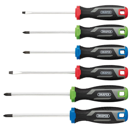 Draper 13433 Soft Grip Screwdriver Set 6 Piece Draper
