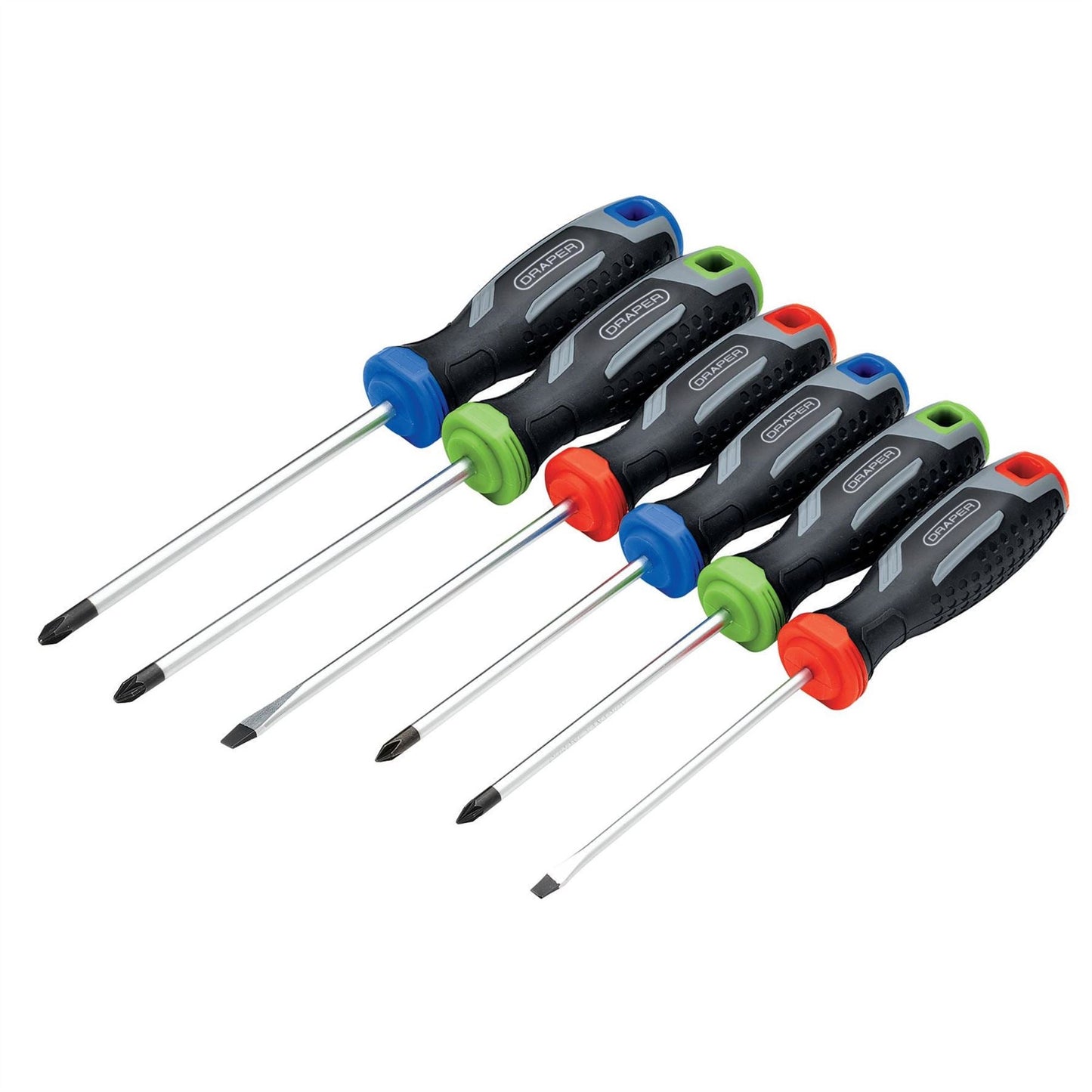 Draper 13433 Soft Grip Screwdriver Set 6 Piece Draper