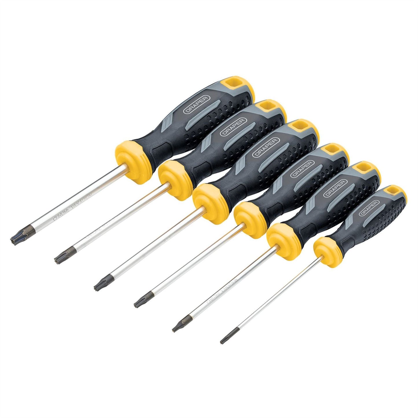 Draper 13435 TX-STAR® Tamperproof Soft Grip Screwdriver Set 6 Piece Draper