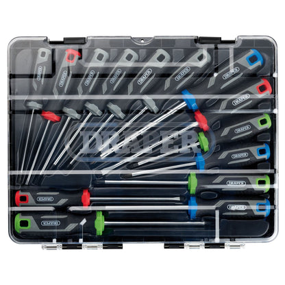 Draper 13437 Soft Grip Screwdriver Set with TX-STAR® 14 Piece Draper