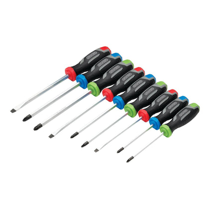 Draper 13487 Pound Thru Soft Grip Screwdriver Set 9 Piece Draper