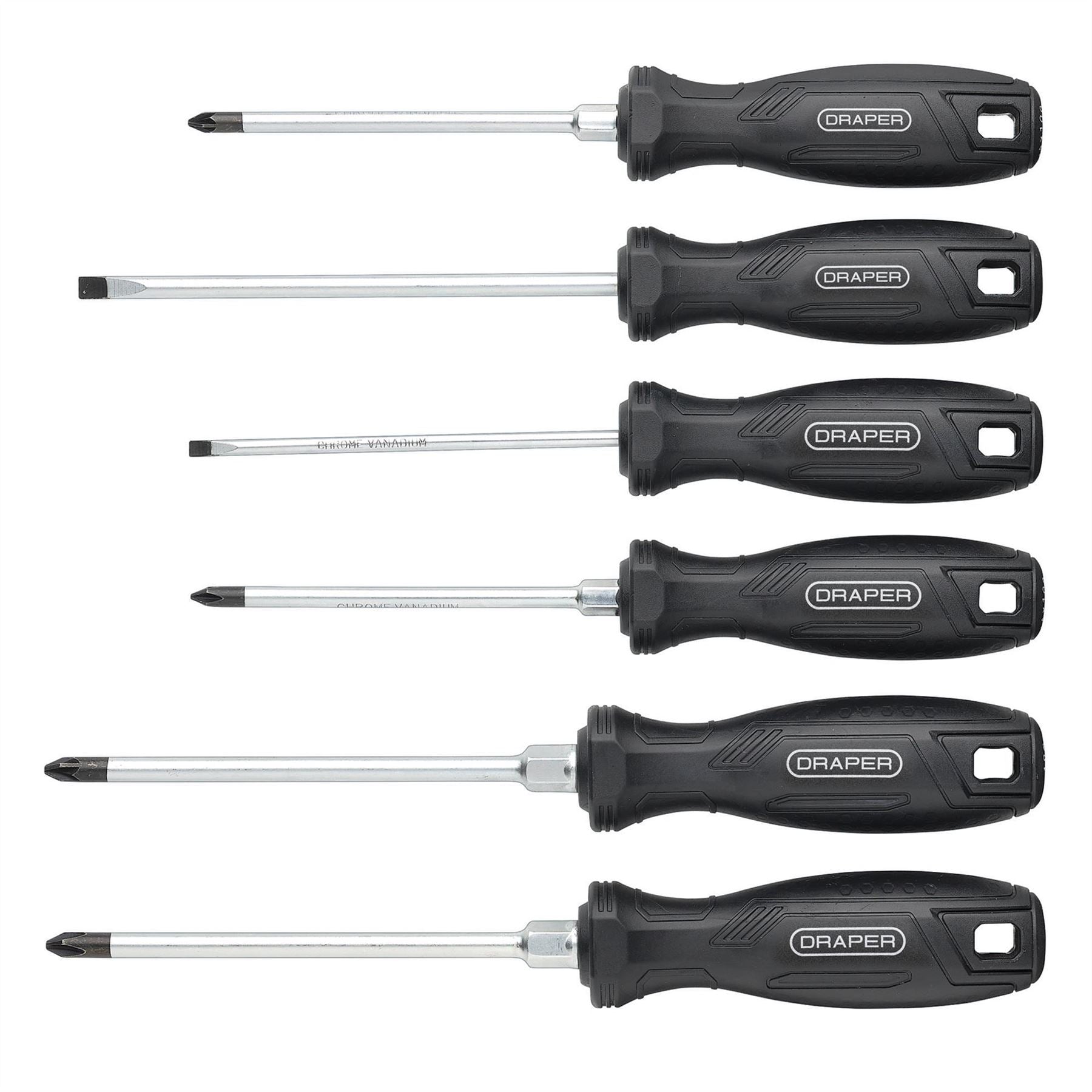 Draper 13582 Hard Grip Screwdriver Set 6 Piece Draper