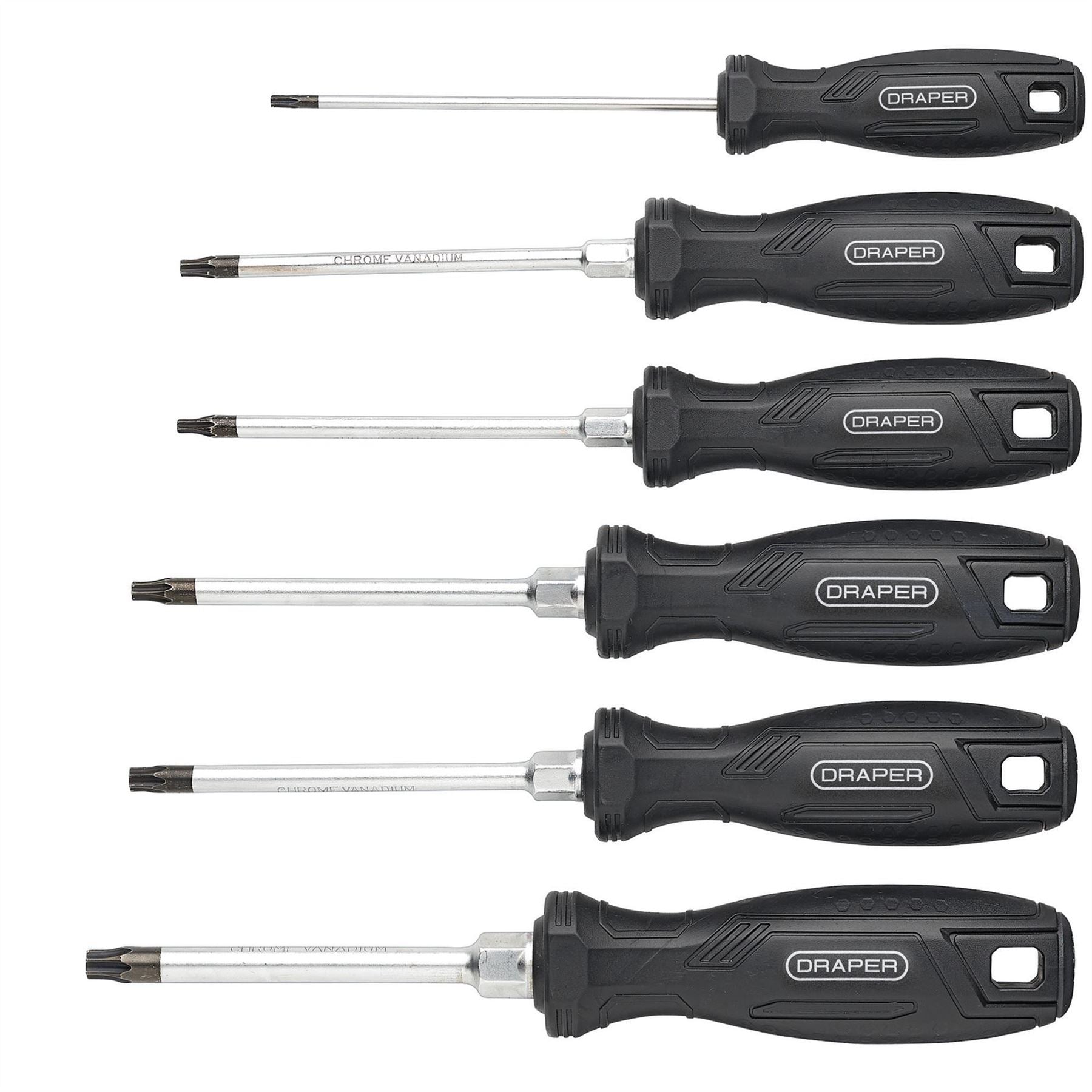 Draper 13586 TX-STAR® Tamperproof Hard Grip Screwdriver Set 6 Piece Draper