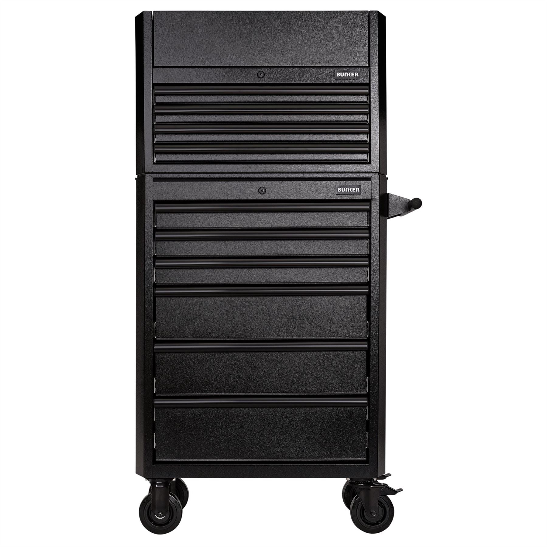 Draper 24247 BUNKER® 10 Drawer Combined Roller Cabinet and Tool Chest 26" Black Draper
