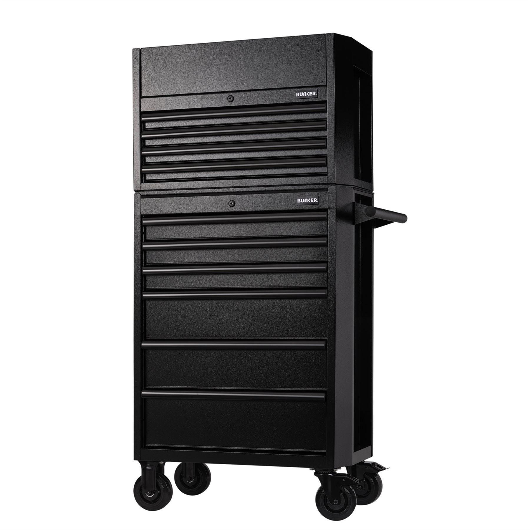 Draper 24247 BUNKER® 10 Drawer Combined Roller Cabinet and Tool Chest 26" Black Draper