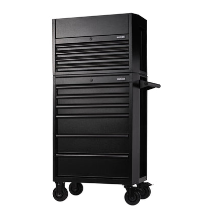 Draper 24247 BUNKER® 10 Drawer Combined Roller Cabinet and Tool Chest 26" Black Draper