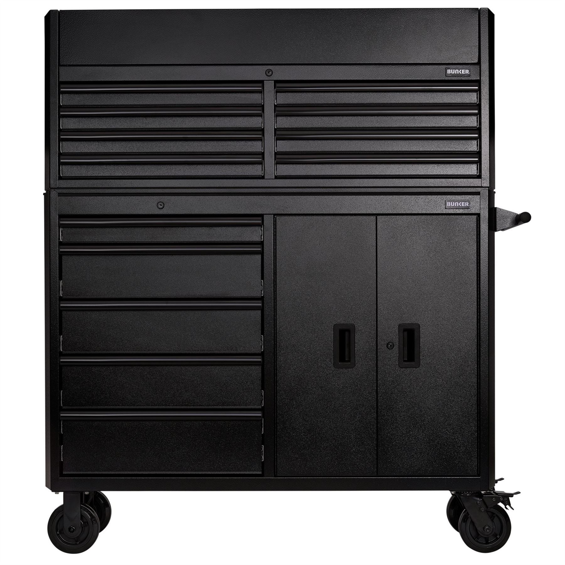 Draper 24249 BUNKER® 13 Drawer Combined Roller Cabinet and Tool Chest 52" Black Draper