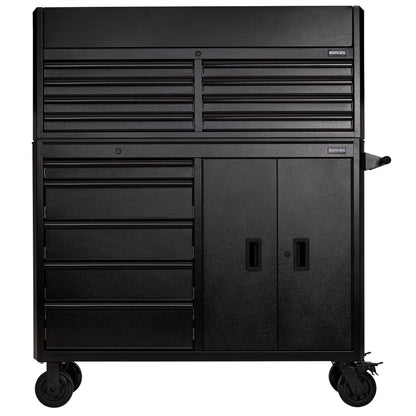 Draper 24249 BUNKER® 13 Drawer Combined Roller Cabinet and Tool Chest 52" Black Draper
