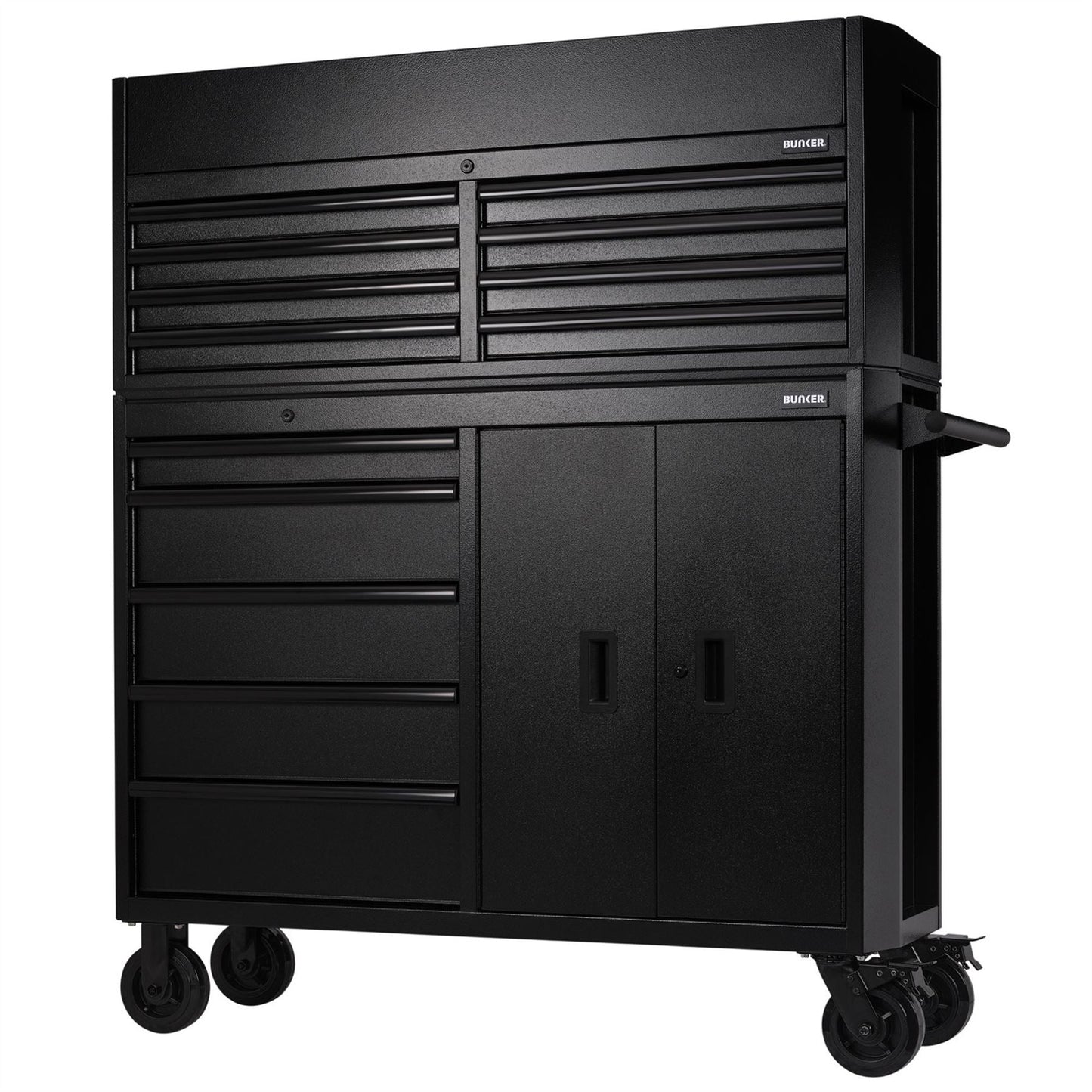 Draper 24249 BUNKER® 13 Drawer Combined Roller Cabinet and Tool Chest 52" Black Draper