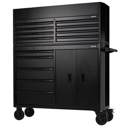 Draper 24249 BUNKER® 13 Drawer Combined Roller Cabinet and Tool Chest 52" Black Draper