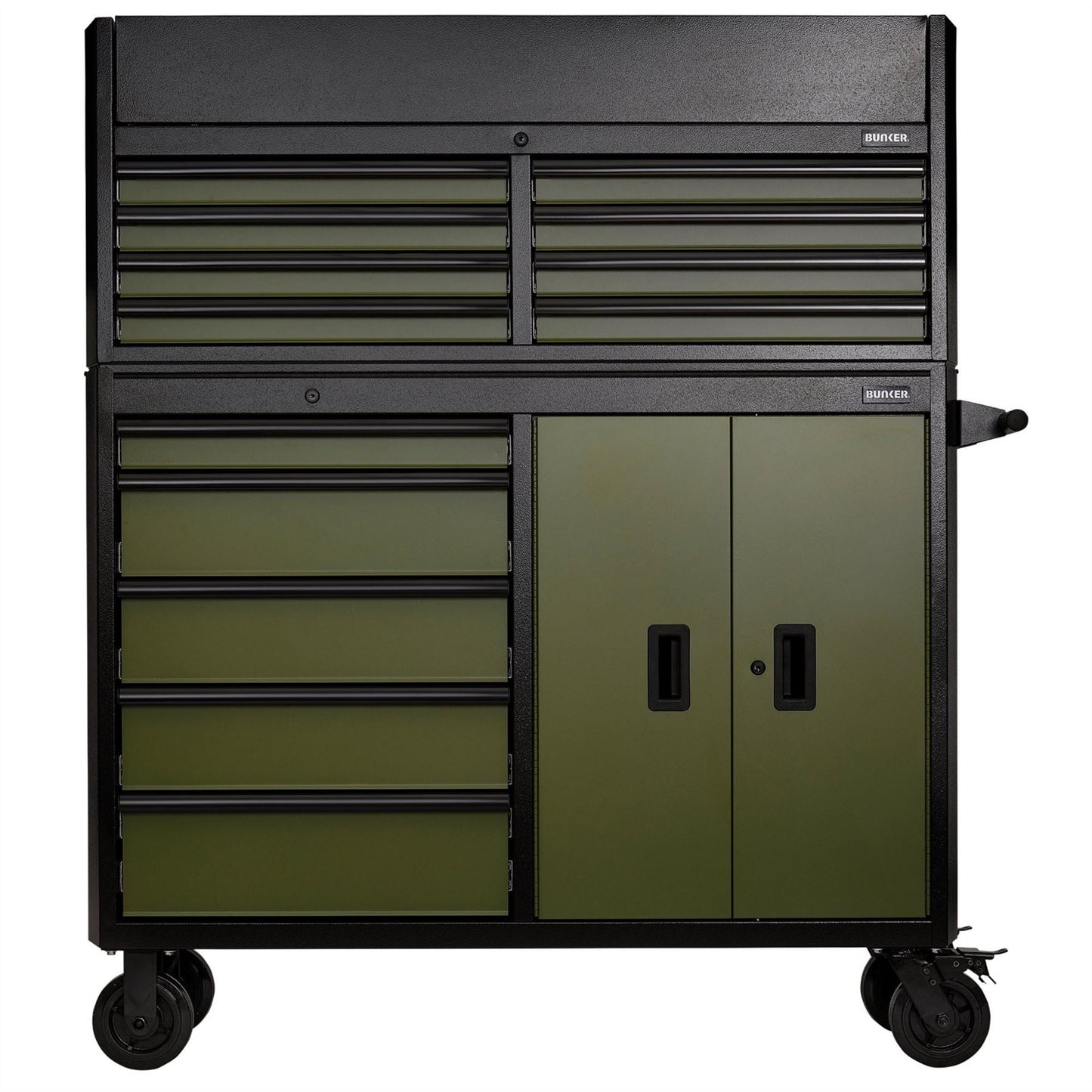 Draper 24255 BUNKER® 13 Drawer Combined Roller Cabinet and Tool Chest 52" Green Draper