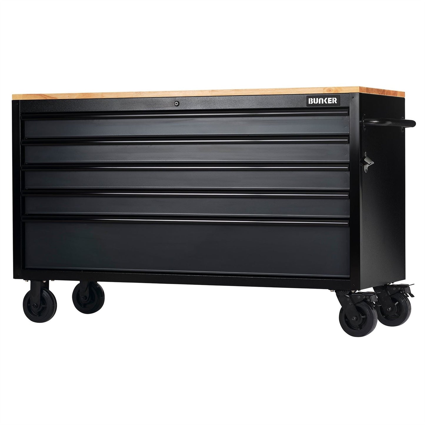 Draper 28343 BUNKER® 5 Drawer Workbench Roller Tool Cabinet 61" Grey Draper