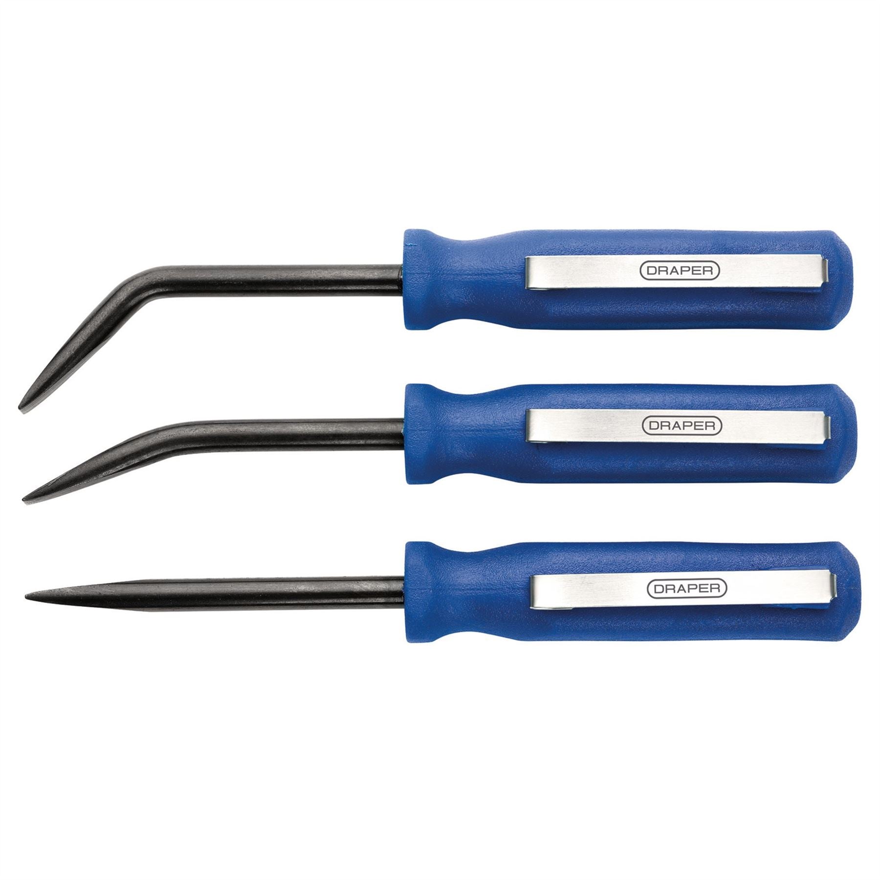 Draper 30598 Mini Pry Bar Set 125mm Blue 3 Piece Draper