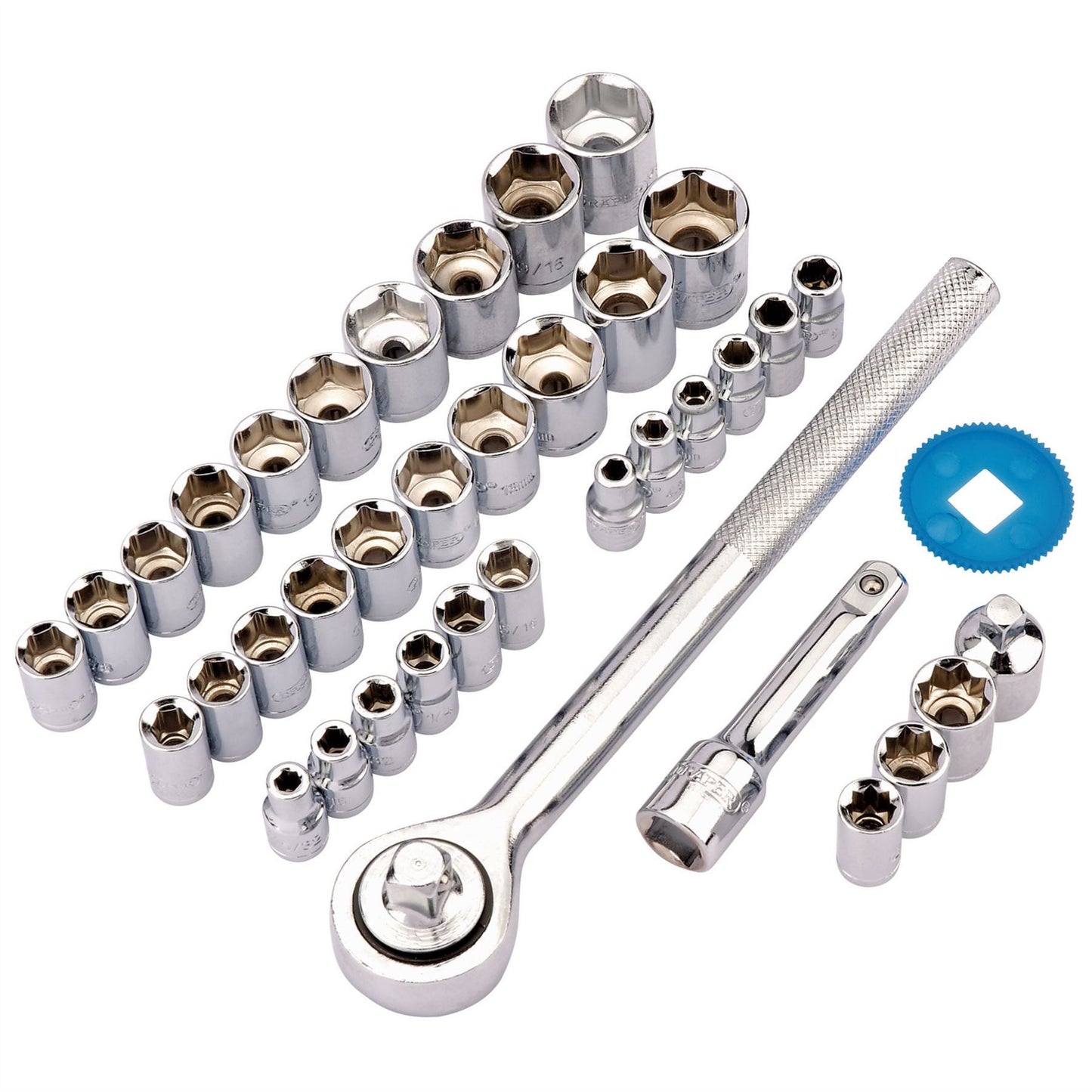 Draper 68836 Redline® Socket Set 1/4" & 3/8" Drive 39 Piece Draper