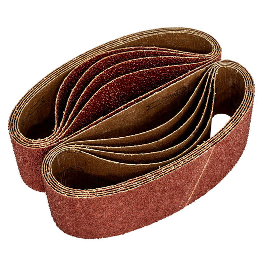 Sealey WSB5340 Sanding Belt 75 x 533mm 40Grit - Pack of 10 Sealey