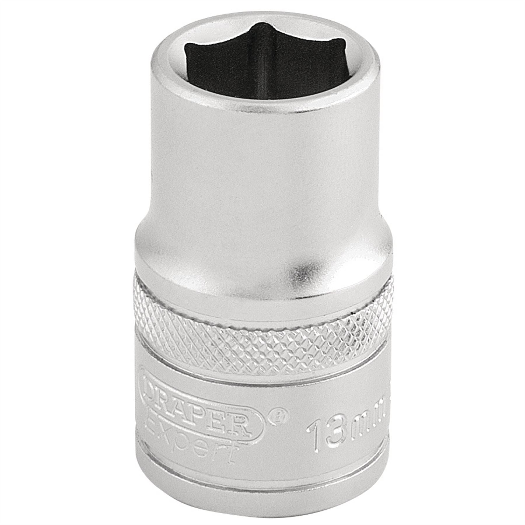 Draper 16602 6 Point Metric Socket 1/2" Sq. Dr. 13mm Draper