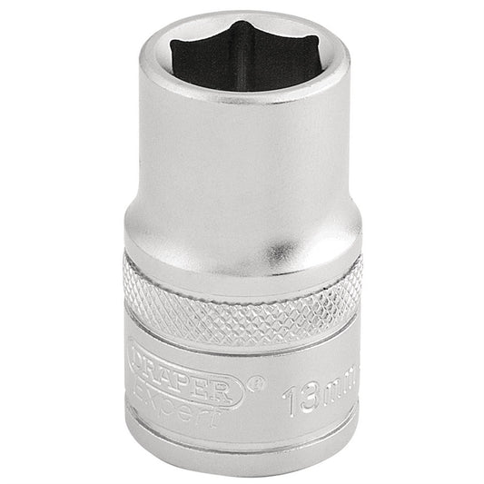 Draper 16602 6 Point Metric Socket 1/2" Sq. Dr. 13mm Draper