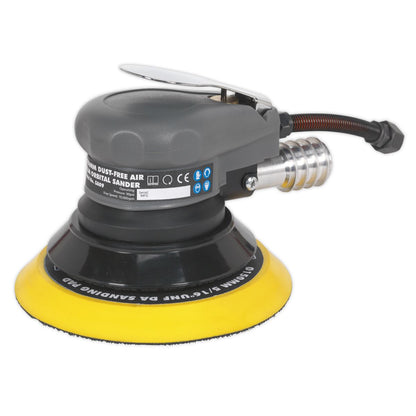 Sealey SA09 Air Palm Orbital Sander Ø150mm Dust-Free Sealey