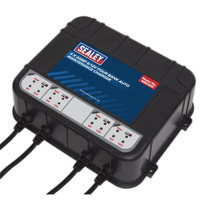 Sealey MBC420 Four Bank 6/12V 8A (4 x 2A) Auto Maintenance Charger Sealey