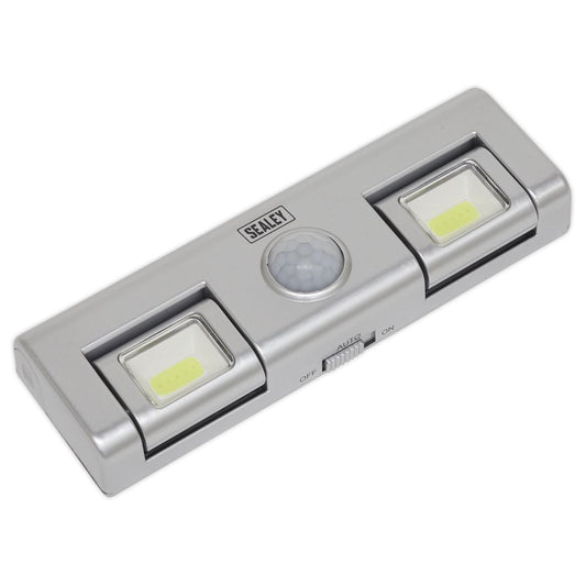 Sealey GL93 Auto Light 1W COB LED with PIR Sensor 3 x AA Cell Sealey