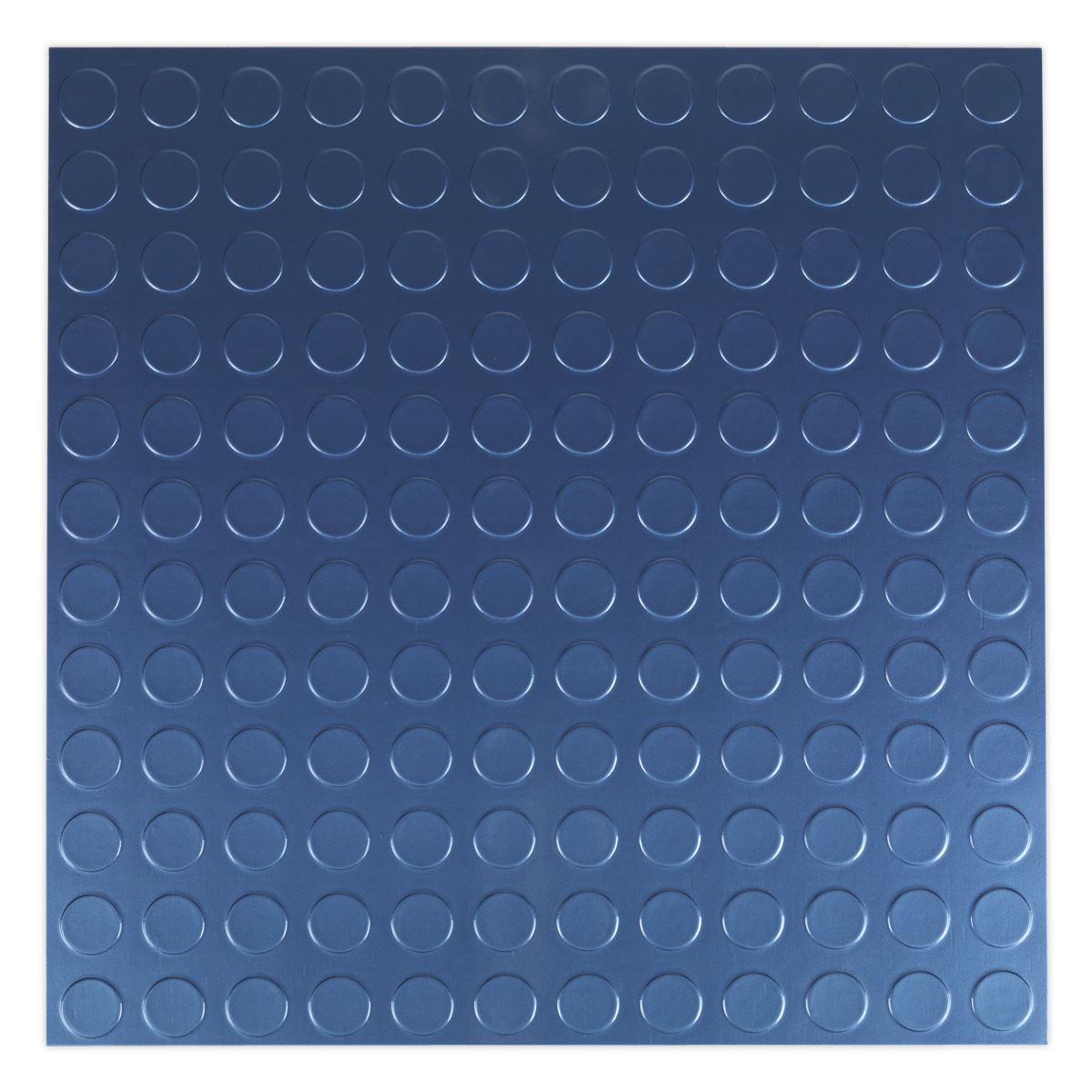 Sealey FT2B Vinyl Floor Tile with Peel & Stick Backing - Blue Coin Pack of 16 Sealey