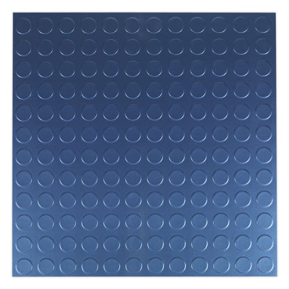 Sealey FT2B Vinyl Floor Tile with Peel & Stick Backing - Blue Coin Pack of 16 Sealey