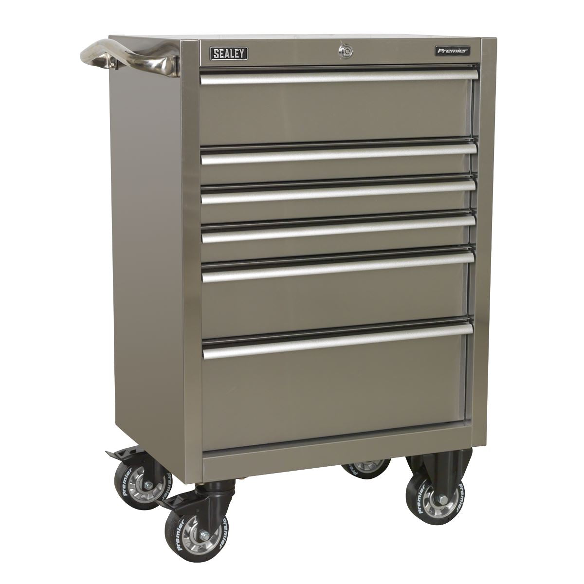 Sealey PTB67506SS Rollcab 6 Drawer 675mm Stainless Steel Heavy-Duty Sealey