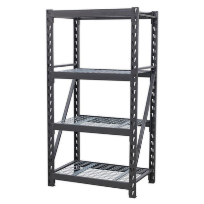 Sealey AP6372 Heavy-Duty Racking Unit with 4 Mesh Shelves 640kg Capacity Per Level 978mm Sealey