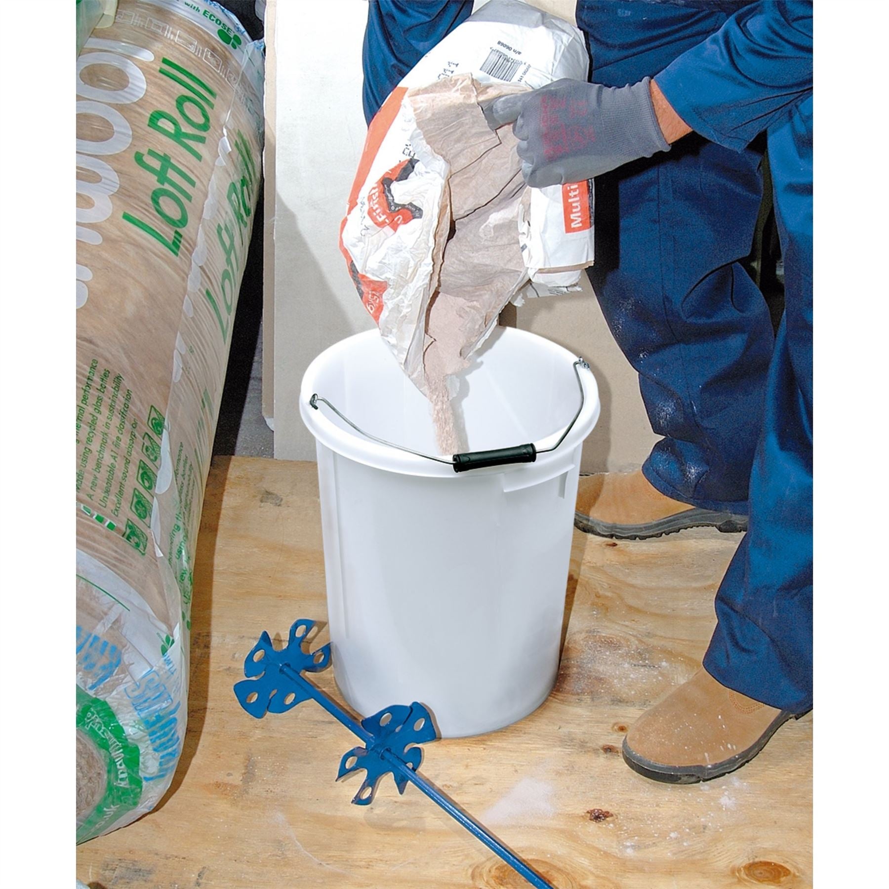 Draper 12100 Plasterers Mixing Bucket 25L White Draper