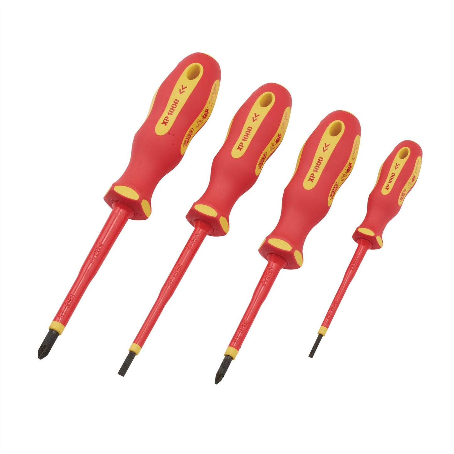 Draper 64693 XP1000® VDE Screwdriver Set 4 Piece Draper
