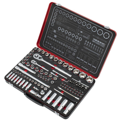 Sealey AK7926 Socket Set  1/4" & 1/2"Sq Drive 108pc - Premier Platinum Sealey