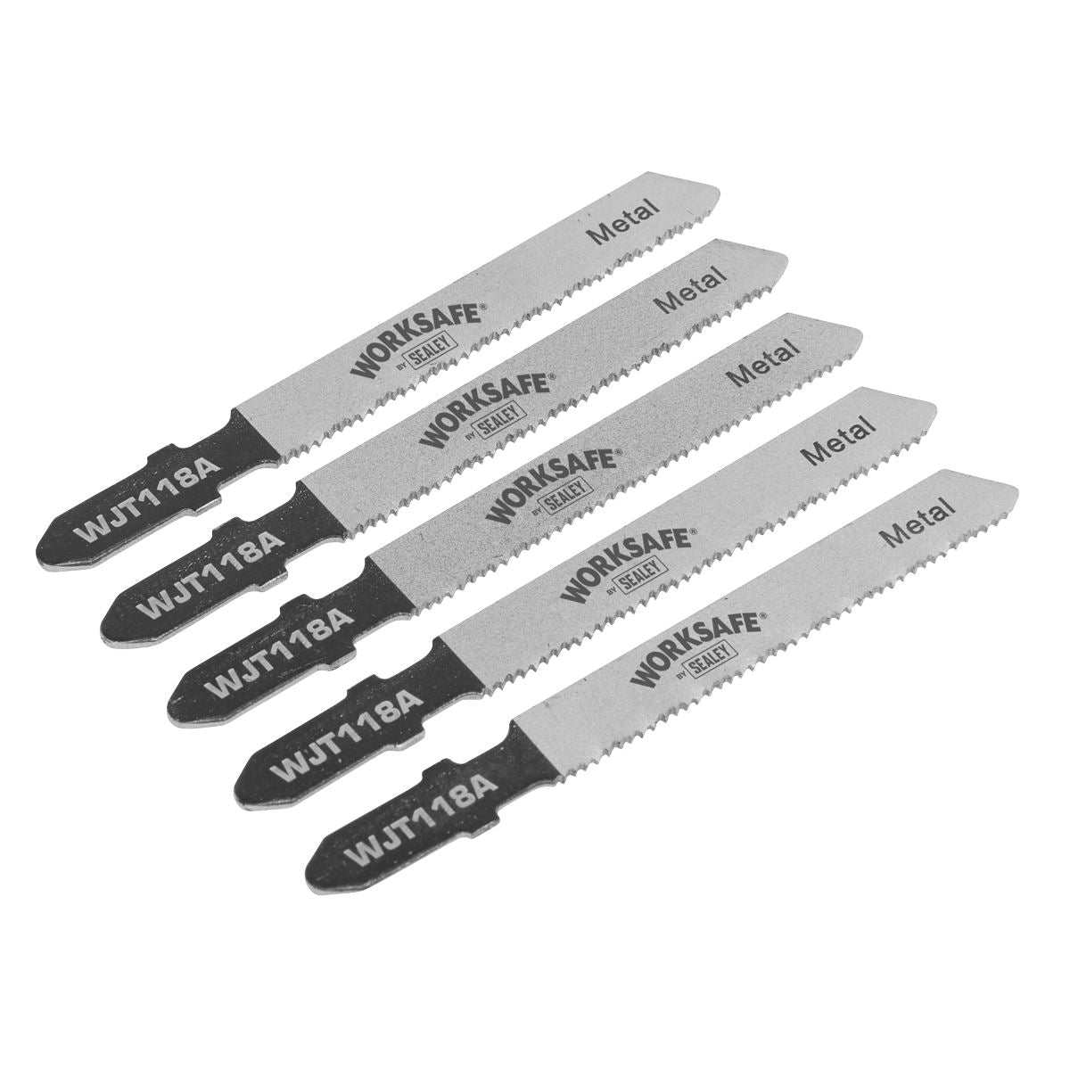 Sealey WJT118A Jigsaw Blade Metal 55mm 21tpi - Pack of 5 Sealey
