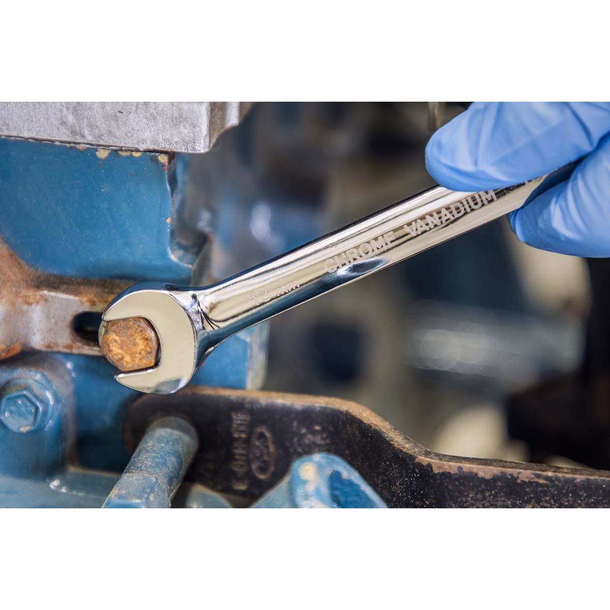 Siegen S01247 Combination Ratchet Spanner Set 15pc Metric Siegen