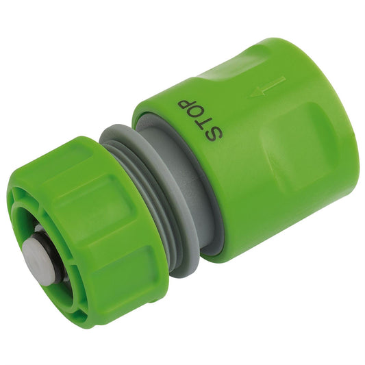Draper 25902 Garden Hose Connector with Water Stop Feature 1/2" Draper