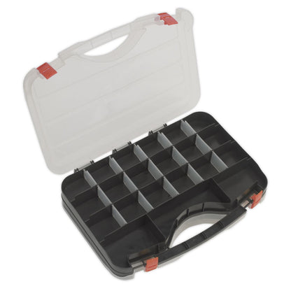 Sealey APAS42 Parts Storage Case 42 Compartment Double-Sided Sealey