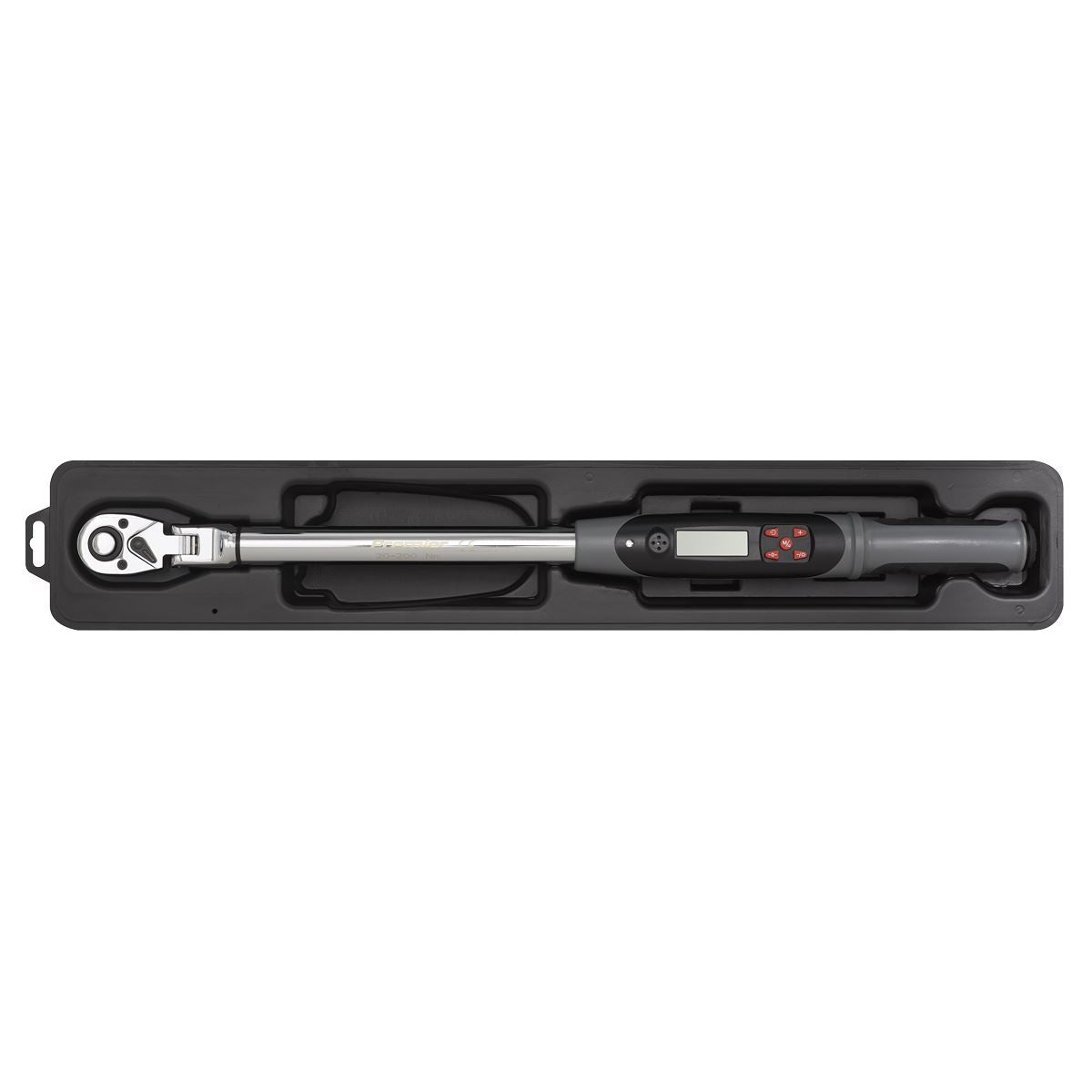 Sealey STW309 Angle Torque Wrench Flexi-Head Digital 1/2"Sq Drive 20-200Nm(14.7-147.5lb.ft) Sealey