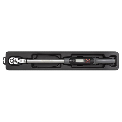 Sealey STW309 Angle Torque Wrench Flexi-Head Digital 1/2"Sq Drive 20-200Nm(14.7-147.5lb.ft) Sealey